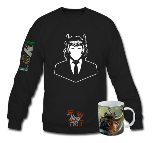 Poleron Polo + Taza, Loki, Marvel Comics, Serie, Ficcion, Fans, Xxl