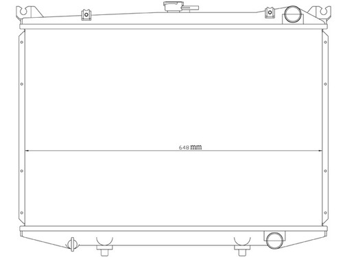 Radiador Nissan D21 2006 Polar