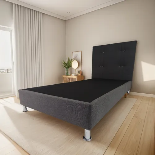 Combo Base Cama + Cabecero Entero - 120 X190 - Semidoble C