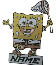 Comprar Cake Toppers \u002Fcarteles Personalizados Amarillo Bob Sponja