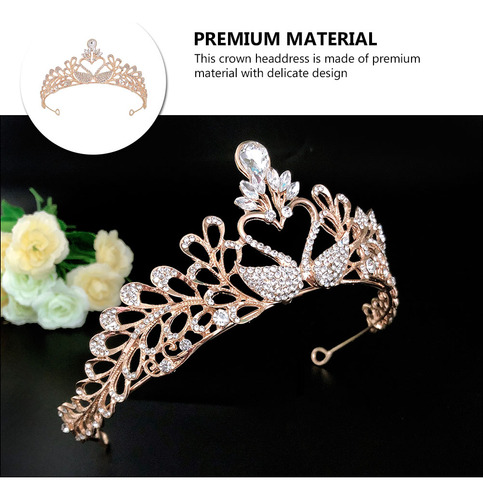 Tiara De Boda Con Forma De Corona De Diamantes De Imitación
