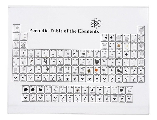 La Tabla Periódica De Acrílico Contiene 83 Elementos Físicos
