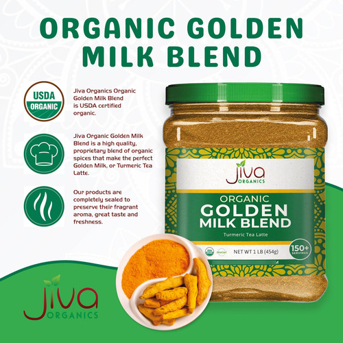 Leche Dorada En Polvo De Cúrcuma 450 Gramos Con Ashwagandha
