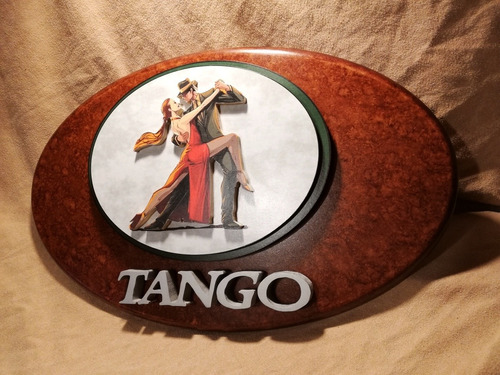 Tango Cartel Relieve. 48x30cm Ideal Regalo.