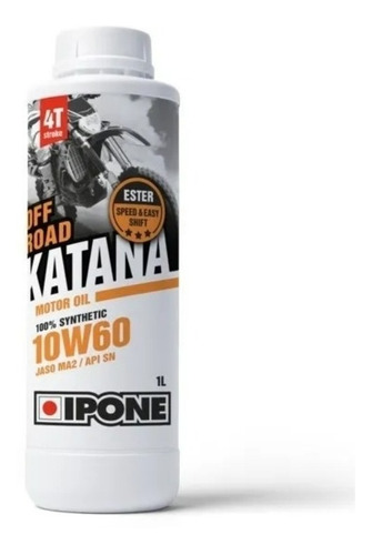 Aceite Moto Ipone Katana Off Road 10w60 4t Sintetico