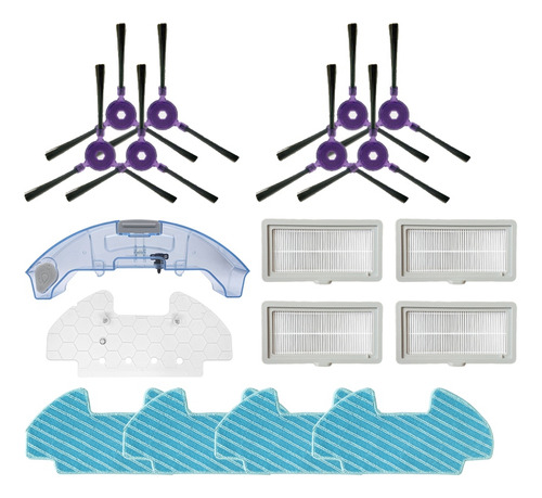 Filtro Lateral Hepa Mop Cloth Para Media Vcr08 Mr09 I5 Robot