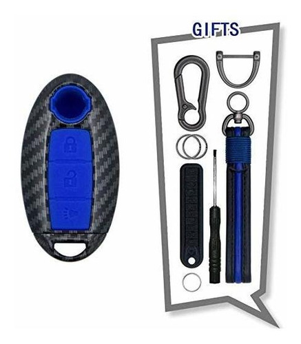 Tangsen Key Fob Caso De La Cubierta De Silicona Azul Abs Inf