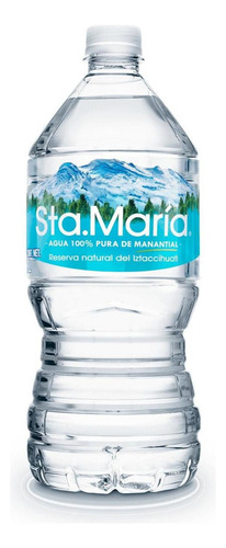 Pack De 12 Agua Santa María 1 L