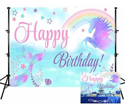 Fondos De Fotografía De Unicornio Para Cumpleaños De ...