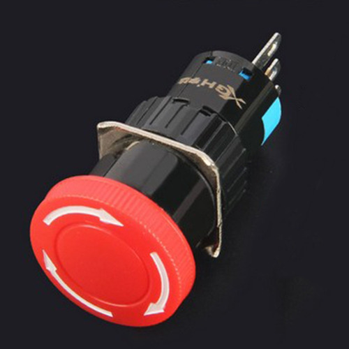 16mm Enclavamiento Interruptor De Botón De Parada De