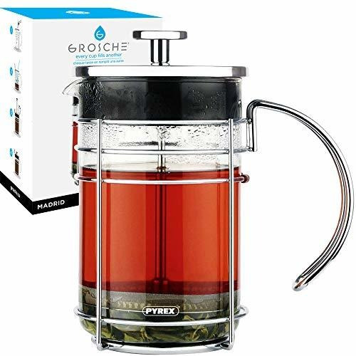 Grosche Madrid French Press Café Y Té De Prensa, De 34 Oz / 