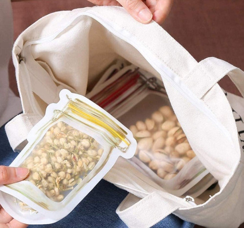 Bolsas De Silicon Reutilizables Para Alimentos Pack 4 Pzas