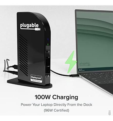 Estación De Acoplamiento Usb C 14 En 1 Enchufable Con 4 Puer