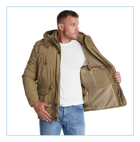 Chaqueta Esquí Para Hombre Chaqueta Polar Senderismo Capucha