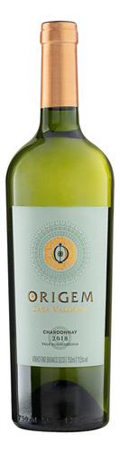 Vinho Brasileiro Branco Seco Origem Chardonnay Vale dos Vinhedos Garrafa 750ml