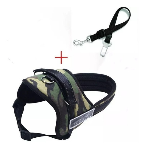 Pretal Arnes M Perro Acolchado Control Collar + Cinturon