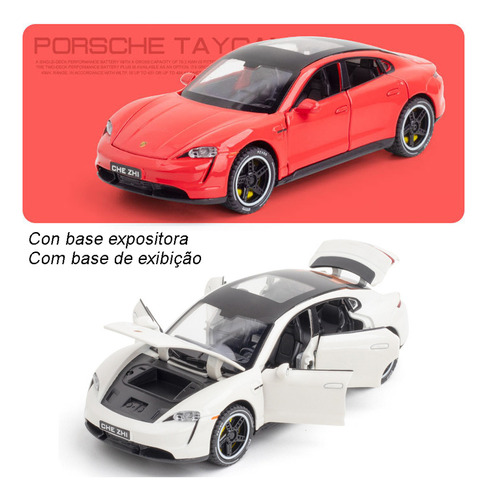 Porsche Taycan Deportivos Eléctricos Miniatura Metal Coche