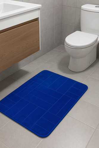 Alfombra Rectangular Antideslizante Memory 40x60 Para Piso