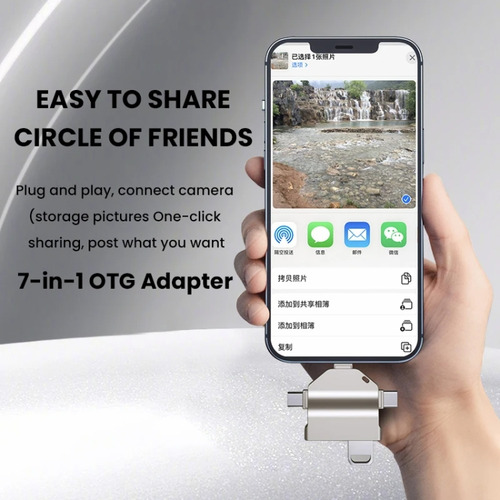 7 In 1 Multi-function Otg Card Reader For iPhone