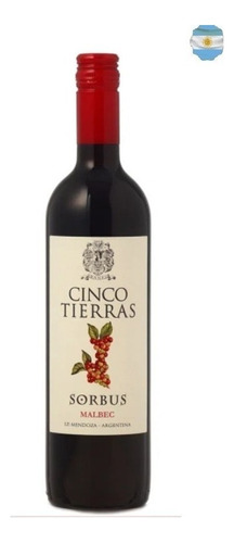 Vinho Malbec Argentino Sorbus Cinco Tierras 750ml