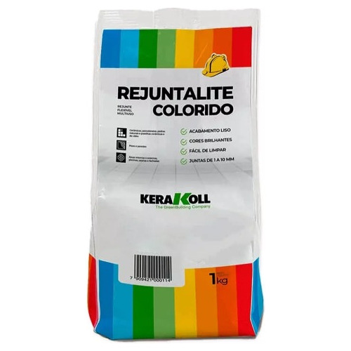 Rejunte Flexível Multiuso Colorido Rejuntalite 1kg Kerakoll