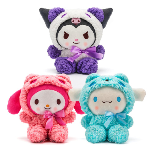 Muñecas De Peluche Kawaii De Anime Pack De 3 Figuras De An