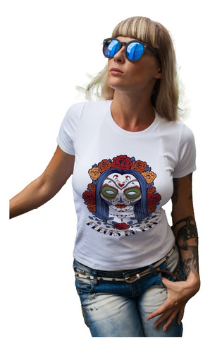 Remera Dama Mujer Moda Hippie Calavea Mexicana Death Day #05