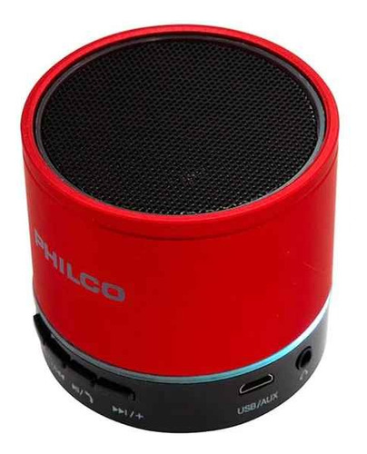 Parlante Portatil Philco Bluetooth P295 Rojo Rgb 