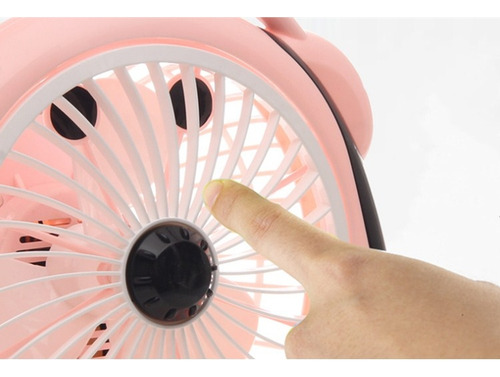 Ventilador De Escritorio Portátil De 2 Velocidades Con Diseñ