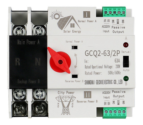 Interruptor Automático De Energía Solar Fotovoltaica 63a