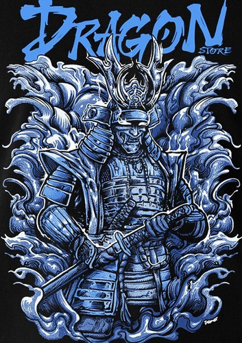 Imagem 2 de 7 de Camiseta Estampa Criativa Kiryu, Ledario Samurai Promoção