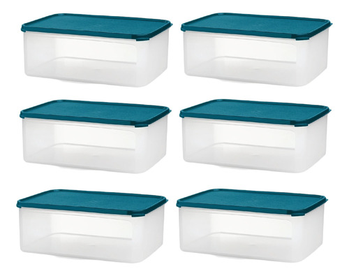 Tupper® Caja Organizadora 9,4lt X6 Tupperware® Libre De Bpa