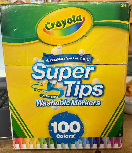Plumones Crayola, Super Tips 100 (Reacondicionado)