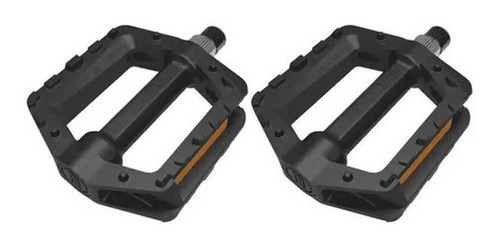 Pedal Plataf Bike Nylon Preto Rosca Grossa 9/16