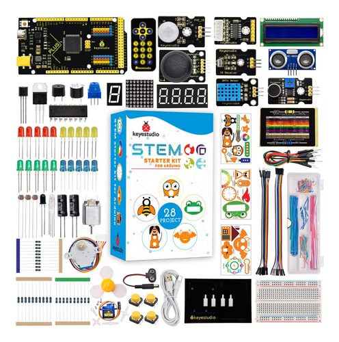 Kit Programación Para Arduino Keyestudio Stem 28 Proyectos
