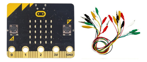 Kit Bbc Micro:bit Go Con Pinzas De Cocodrilo, Set De Cables