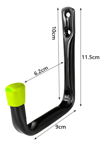 5x Ganchos De Garaje Resistentes, Ganchos De Utilidad, Verde