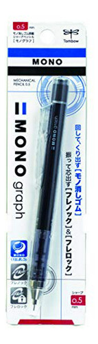 0.5mm Tombow Mono Gráfico Shaker Lápiz Mecánico, Negro Cuerp