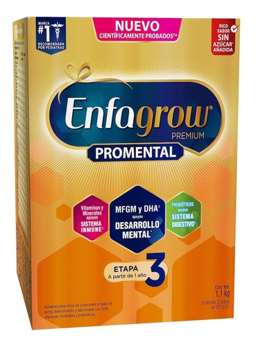 Leche De Crecimiento Enfagrow Etapa 3 2 Cajas De 1.1 Kg