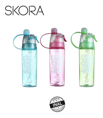 Botella Pico Succion Y Pulverizador Atomizador Skora 600 Ml