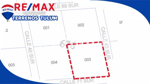 Oportunidad Terrno En Esquina De 2500 M2 A 550 Mts De La Playa De Tulum