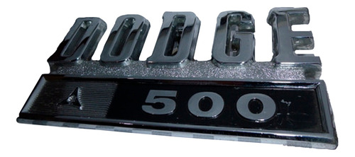 Insignia Dodge 500 Lateral Metal Perkin Logo Negro