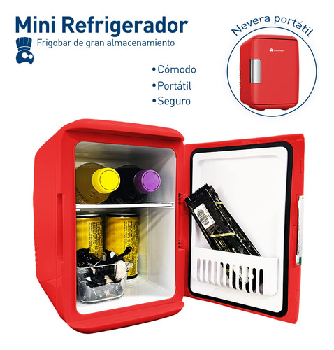 2 Mini Refrigeradores Frigobar 4l 6 Latas Casa Auto Cocina