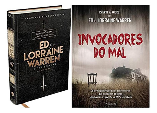 Kit 2 Livro Ed Lorraine Warren Vida Eterna + Invocadores Mal, De Ed Lorraine. Editora Darkside, Capa Dura Em Português