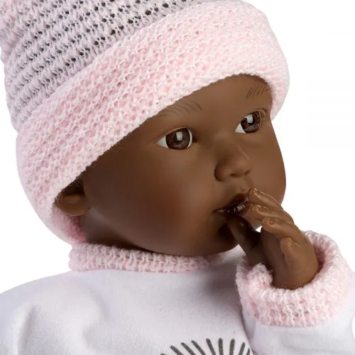 Muñeca Bebe Recien Nacida Cuca Llorens Morena Llorona Niña