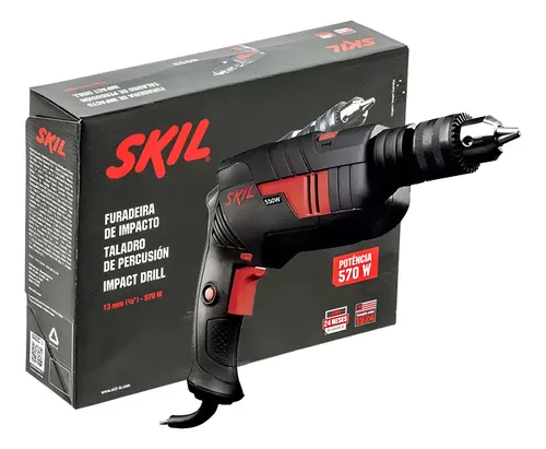 Furadeira De Impacto Parafusadeira Elétrica De 13mm Skil 6555 570W
