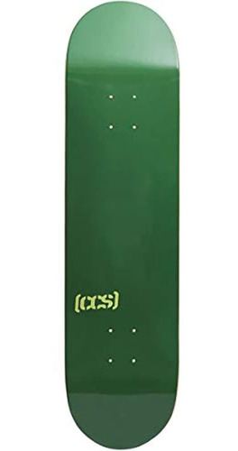 Ccs Logo Blank - Tabla De Skate (8.0 in), Color Verde