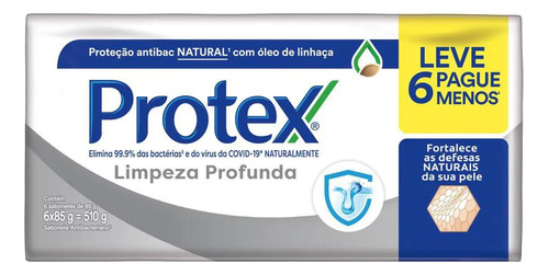 Sabonete Barra Antibacteriano Protex Limpeza Prof 90g L6p5