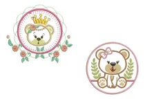 Comprar Pack Diseños Matrices P\u002F Maquinas Bordadora Osas Osa Moldura