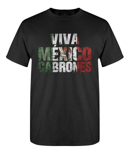 Playera Bandera De México Viva México Cabrones Para Mujer